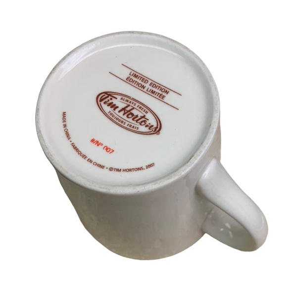 Tim Hortons 2007 Limited Edition Logo Ceramic Tea Coffee Mug - Picture 8 of 9